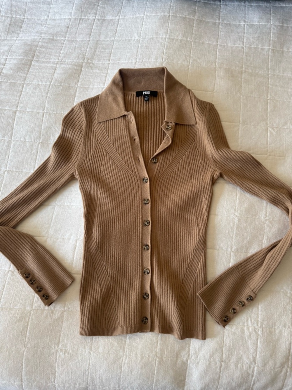 NWOT Paige Jayde Button Front Shirt Cardigan - Picture 7 of 7